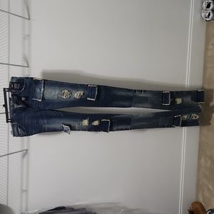 Extra length stack jeans